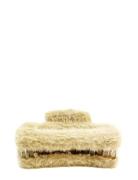 Cally Furry Clamp Big Beige Accessories Hair Accessories Hair Claws Be...