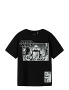 Nkmallan Starwars Ss Nreg Top Box Bfu Tops T-Kortærmet Skjorte Black N...