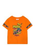 Puma X Hot Wheels Graphic Tee Tops T-Kortærmet Skjorte Orange PUMA