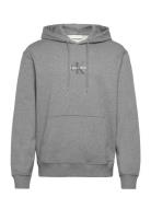 Ls Eu 350Terry Micro Monologo Ho Tops Sweatshirts & Hoodies Hoodies Gr...