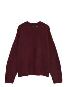 Vmboom Ls O-Neck Pullover Ga Noos Tops Knitwear Jumpers Burgundy Vero ...