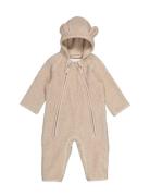 Robert Suit Outerwear Fleece Outerwear Fleece Coveralls Beige MarMar C...