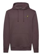 Pullover Hoodie Tops Sweatshirts & Hoodies Hoodies Brown Lyle & Scott