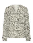 Kaditte Blouse Tops Blouses Long-sleeved Beige Kaffe