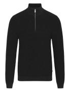Malagoon Z Tops Knitwear Half Zip Jumpers Black Matinique