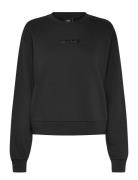 W Essential H-Ft Rlx Crew Sport Sweatshirts & Hoodies Sweatshirts Blac...
