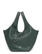 Shiny Drum Pebble-Ply Tte-Tte-Med Bags Totes Green Polo Ralph Lauren