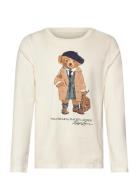 Polo Bear Cotton Jersey Long-Sleeve Tee Tops T-shirts Long-sleeved T-S...