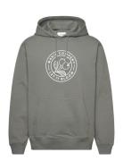 Let Hooded Sweatshirt Tops Sweatshirts & Hoodies Hoodies Grey Makia