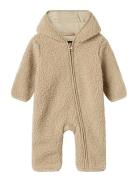 Nbnmilo Teddy Suit Outerwear Fleece Outerwear Fleece Suits Beige Name ...