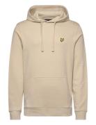 Pullover Hoodie Tops Sweatshirts & Hoodies Hoodies Beige Lyle & Scott