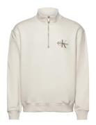 Ls Eu 350Terry Micro Monologo Qt Tops Sweatshirts & Hoodies Sweatshirt...