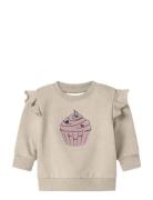 Nbfnilda Ls Sweat Bru Tops Sweatshirts & Hoodies Sweatshirts Cream Nam...