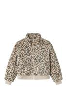 Nkfmila Jacket Pb Outerwear Fleece Outerwear Fleece Jackets Brown Name...
