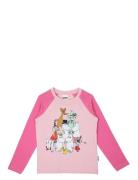 Class Picture Shirt Tops T-shirts Long-sleeved T-Skjorte Pink MUMIN