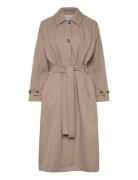 Olivia Trench Trenchcoat Frakke Beige Makia