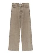 Elijah - Sand Washed Denim Bottoms Jeans Wide Brown Day Birger Et Mikk...