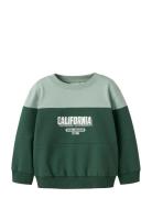 Nmmvemil Ls Nreg Sweat Bru Tops Sweatshirts & Hoodies Sweatshirts Gree...