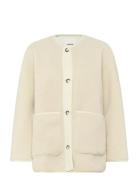 Slthalassa Jacket Outerwear Faux Fur Cream Soaked In Luxury