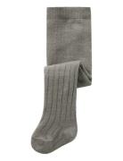 Nbmwakma Wo/Bl Rib Pantyhose Tights Grey Name It