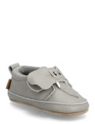 Elephant Leather Slippers Slippers Hjemmesko Grey Melton