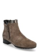 Ankle Boot Shoes Boots Ankle Boots Ankle Boots Flat Heel Beige Gabor