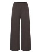 Ihkate Jacquard Pa9 Bottoms Trousers Wide Leg Brown ICHI