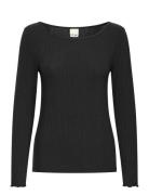 Ihcella Ls Tops T-shirts & Tops Long-sleeved Black ICHI