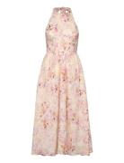 Kylen Printed Midi Dress Knælang Kjole Pink Bardot