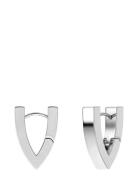 Valley Hoops S Steel Accessories Jewellery Earrings Hoops Silver Edbla...