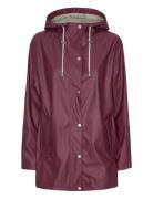 Rain228Fr Outerwear Rainwear Rain Coats Burgundy Ilse Jacobsen