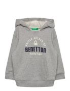 Sweater W/Hood Tops Sweatshirts & Hoodies Hoodies Grey United Colors O...
