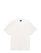 Medium Weight Regular Fit T-Shirt Tops T-Kortærmet Skjorte White Mango