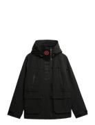 Hood Ultimate Emb Windbreaker Parka Jakke Black Superdry Sport