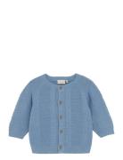 Cardigan Knit Tops Knitwear Cardigans Blue Fixoni
