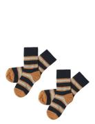 2-Pack Two-T Stripe Socks Socks & Tights Socks Navy FUB