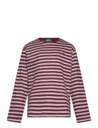 T-Shirt L/S Tops T-shirts Long-sleeved T-Skjorte Burgundy United Color...