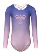 Hmljr Gymsuit Bodysuits Short-sleeved Pink Hummel