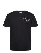 Graphic Ss T-Shirt Tops T-Kortærmet Skjorte Black GANT