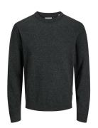 Jjeperfect Wool Knit Crew Neck Sn Tops Knitwear Round Necks Grey Jack ...