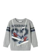 Nmmadam Spider Nreg Sweat Bru Mar Tops Sweatshirts & Hoodies Sweatshir...