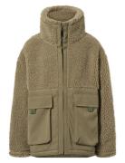 Utha Outerwear Fleece Outerwear Fleece Jackets Khaki Green Molo