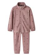 Nmnspektra Fleece Set Aop Fo Outerwear Fleece Outerwear Fleece Suits P...