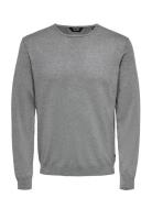 Onswyler Life Reg 14 Ls Crew Knit Noos Tops Knitwear Round Necks Grey ...