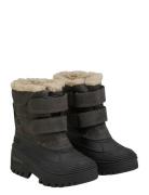 Boots Lightweight Velcro Vinterstøvler Med Burrebånd Black En Fant
