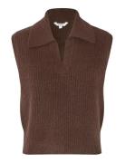 Ritika-M Vests Knitted Vests Brown MbyM