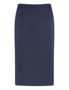 Skirt Woven Long Knælang Kjole Navy Gerry Weber