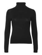 Vmglory Ls Rollneck Blouse Ga Noos Tops Knitwear Turtleneck Black Vero...