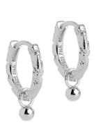 Hoops, Belle Accessories Jewellery Earrings Hoops Silver Enamel Copenh...