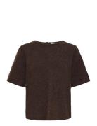 Ihkamara Ss Tops Knitwear Cardigans Brown ICHI